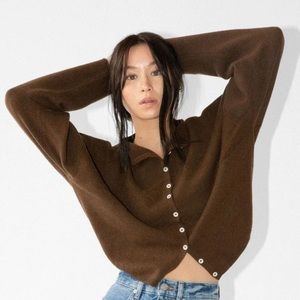 James Street Peri Shrunken Cardigan